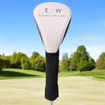 Blush Pink Elegant Minimalist Monogram Name  Golf Headcover<br><div class="desc">Elevate your golf game and style with our Classic Elegant Modern Minimalist Monogram Golf Club Covers. Meticulously designed, these club covers seamlessly merge timeless sophistication with contemporary minimalism, making them a must-have accessory for any golfer. Crafted with precision and attention to detail, these club covers are more than just practical...</div>