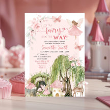 Blush Pink Fairy Enchanted Forest Baby Shower