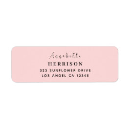Blush Pink Feminine Monogram Design
