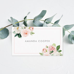 Blush Pink Feminine Visitenkarte