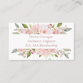 Blush Pink Feminine Visitenkarte