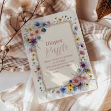 Blush Pink Floral Baby in Blütendiapper Raffle