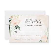 Blush Pink Floral Eleganter Champagner Garten Hoch