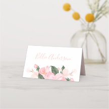 Blush Pink Floral Girl Babydusche