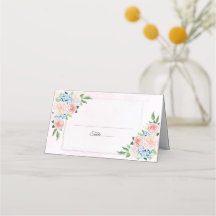 Blush Pink Floral Hydrangea Wasserfarbenhochzeit