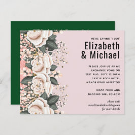Blush Pink Floral Sage Hochzeitbudget