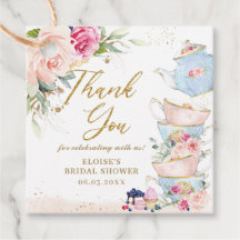 Blush Pink Floral Tee Party Babydusche Geburtstag