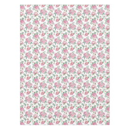 Blush Pink Floral und Eukalyptus Greenery Baby Sho Tischdecke