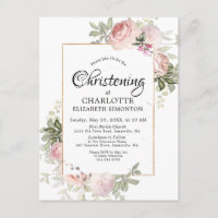 Blush Pink Floral Watercolor Christine