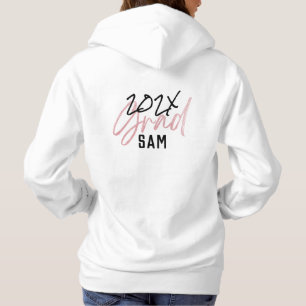 Blush Pink Foil Grad Jahr Custom Chic Hoodie