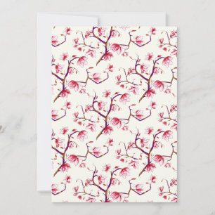 Blush Pink Frühjahr Rustikale Bohemische Blüte Feiertagskarte