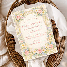 Blush Pink Garden Baroque Baby Shower