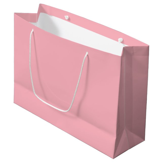 Blush Pink Geschenktasche Große Geschenktüte (Vorderseite Schrägansicht)
