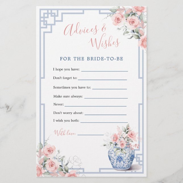 Blush Pink Ginger Jar Chinoiserie Beratung & Wünsc (Vorderseite)