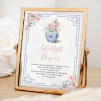 Blush Pink Ginger Jar Dusche Späte Nacht Windeln