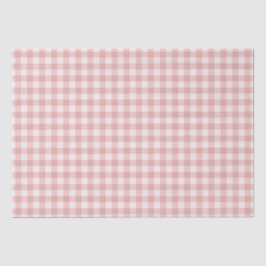 Blush Pink Gingham Seidenpapier