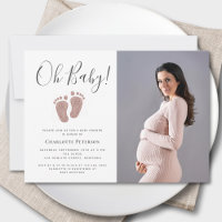 Blush Pink Glitzer Baby Feet Foto
