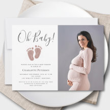 Blush Pink Glitzer Baby Feet Foto
