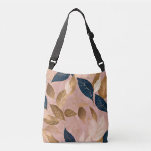 Blush Pink Gold Boho Blätter Populäre Sammlung Tragetaschen Mit Langen Trägern
