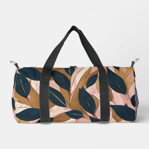 Blush Pink Gold Boho Blätter Trendy Collection Duffle Bag