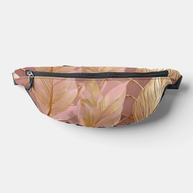 Blush Pink Gold Boho Moderne Blätter Sammlung Bauchtasche (Ablage )