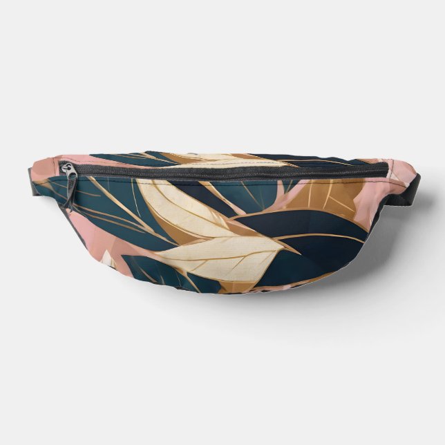 Blush Pink Gold Boho Trendy Blätter Collection Bauchtasche (Ablage )