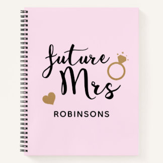 Blush Pink Gold Bridal Hochzeitsplaner Zukunft Fra Notizbuch