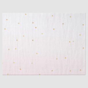 Blush Pink Gold Confetti Sparkle Ombre Seidenpapier