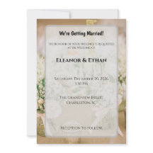 Blush Pink & Gold Glitter Rustic Elegant Wedding I