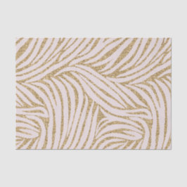 Blush Pink Gold Glitzer Zebra Birthday Seidenpapier