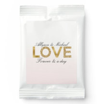 Blush Pink Gold Liebe Name & Forever Quote