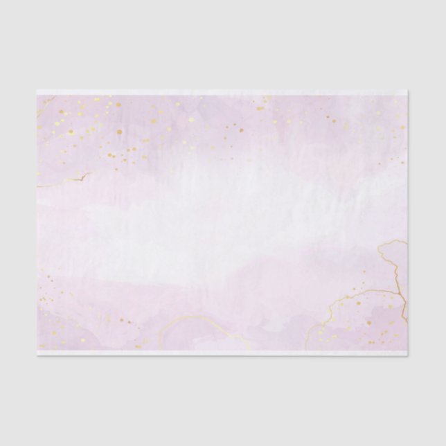 Blush Pink Gold Marmor Moderne, stilvolle Einricht Seidenpapier (Vorderseite)