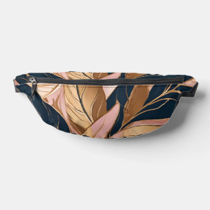 Blush Pink Gold Moderne Boho Blätter Collection Bauchtasche