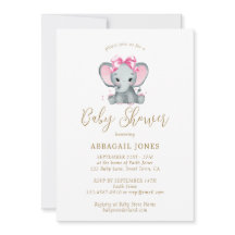 Blush Pink Gold Niedlich Elefant Elegante Babydusc