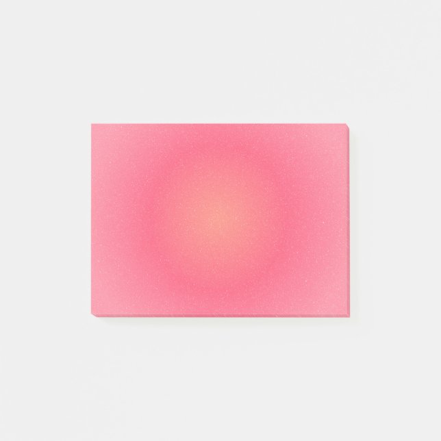 Blush Pink Gradient Sparkle Sticky Notes Post-it Klebezettel (Vorderseite)