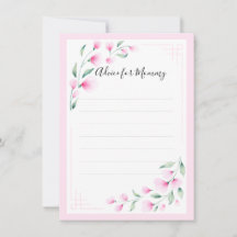 Blush Pink Green Watercolor Mama Ratschlag