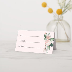 Blush Pink Hochzeitsstimmung in Rosa Platzkarte