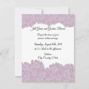 Blush Pink Hydrangea Hochzeitseinladung Einladung