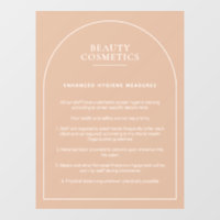 Blush Pink Hygiene Poster Beauty Makeup Business