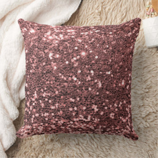 Blush Pink Imitate Sequin Glitzer Throw Kissen