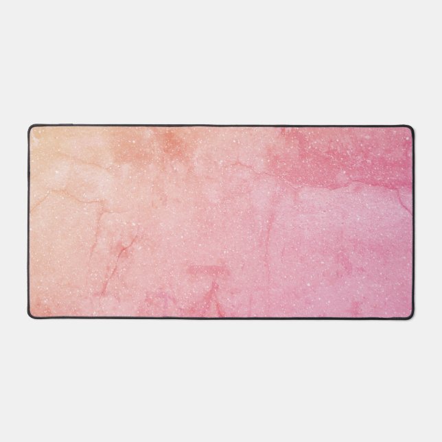 Blush Pink Large Mouse Pad - Benutzerdefinierte Sc Schreibtischunterlage (Vorderseite)