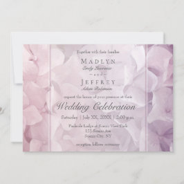 Blush Pink Lila Hydrangea Garden Wedding Einladung