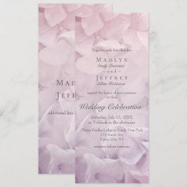 Blush Pink Lila Hydrangea Summer Garden Wedding Einladung