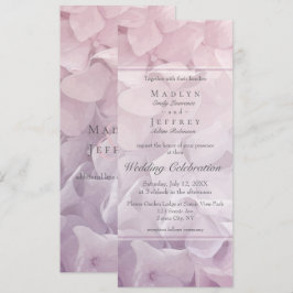Blush Pink Lila Hydrangea Summer Garden Wedding Einladung