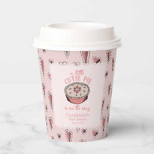 Blush Pink Little Süsse Pie Fall Baby Dusche Pappbecher