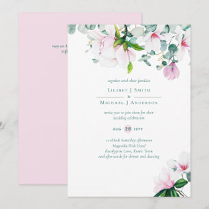 Blush Pink Magnolia Wedding