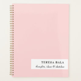 Blush Pink Minimalist 2026 Design Planer