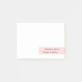 Blush Pink Minimalist Modern Design Post-it Klebezettel