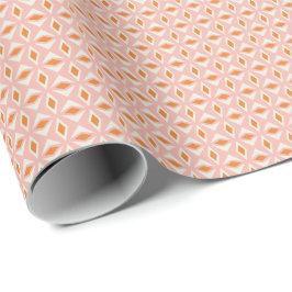 Blush Pink mit Creme Diamonds Wrapping Paper Geschenkpapier