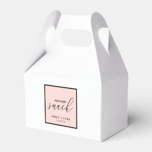 Blush Pink Mitternacht Snack Custom Wedgable Geschenkschachtel